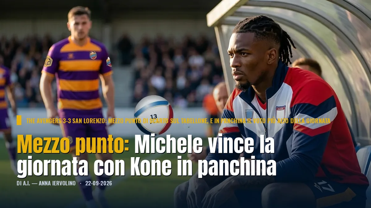 Mezzo punto: Michele vince la giornata con Kone in panchina