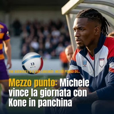 Mezzo punto: Michele vince la giornata con Kone in panchina