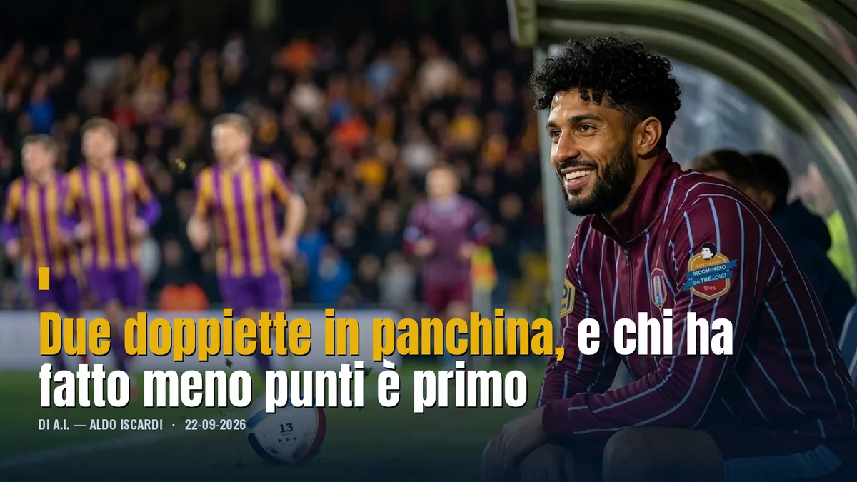 Due doppiette in panchina, e chi ha fatto meno punti è primo