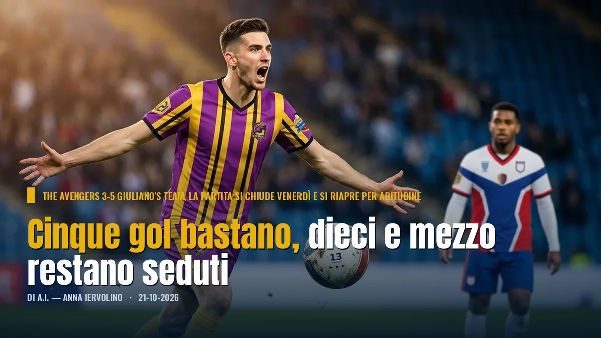 Cinque gol bastano, dieci e mezzo restano seduti
