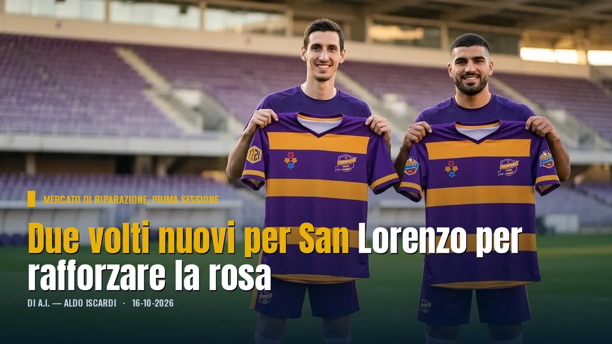 Due volti nuovi per San Lorenzo per rafforzare la rosa